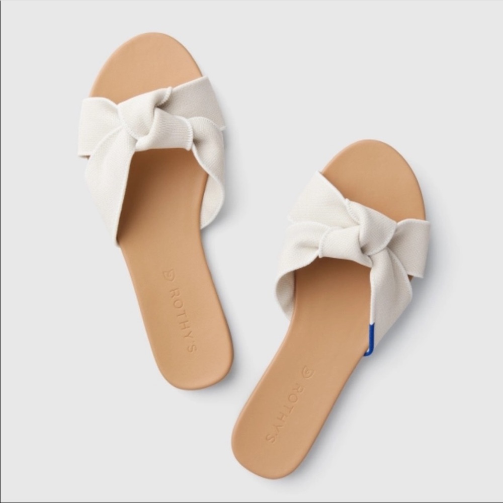 Rothy’s Knot Cream Sandals